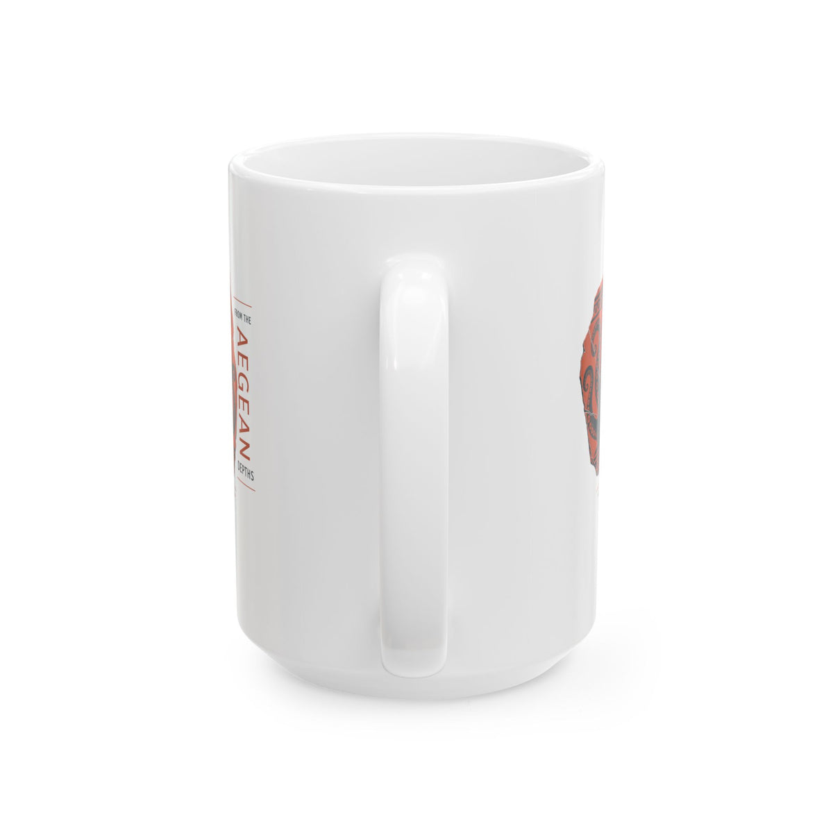 Minoan Octopus Pottery Sherd Ceramic Mug, (11oz, 15oz)