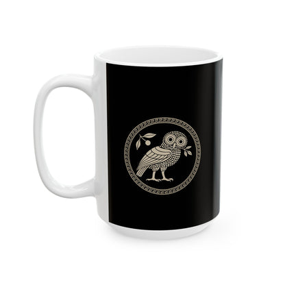 Ancient Athens Owl Ceramic Mug, (11oz, 15oz)