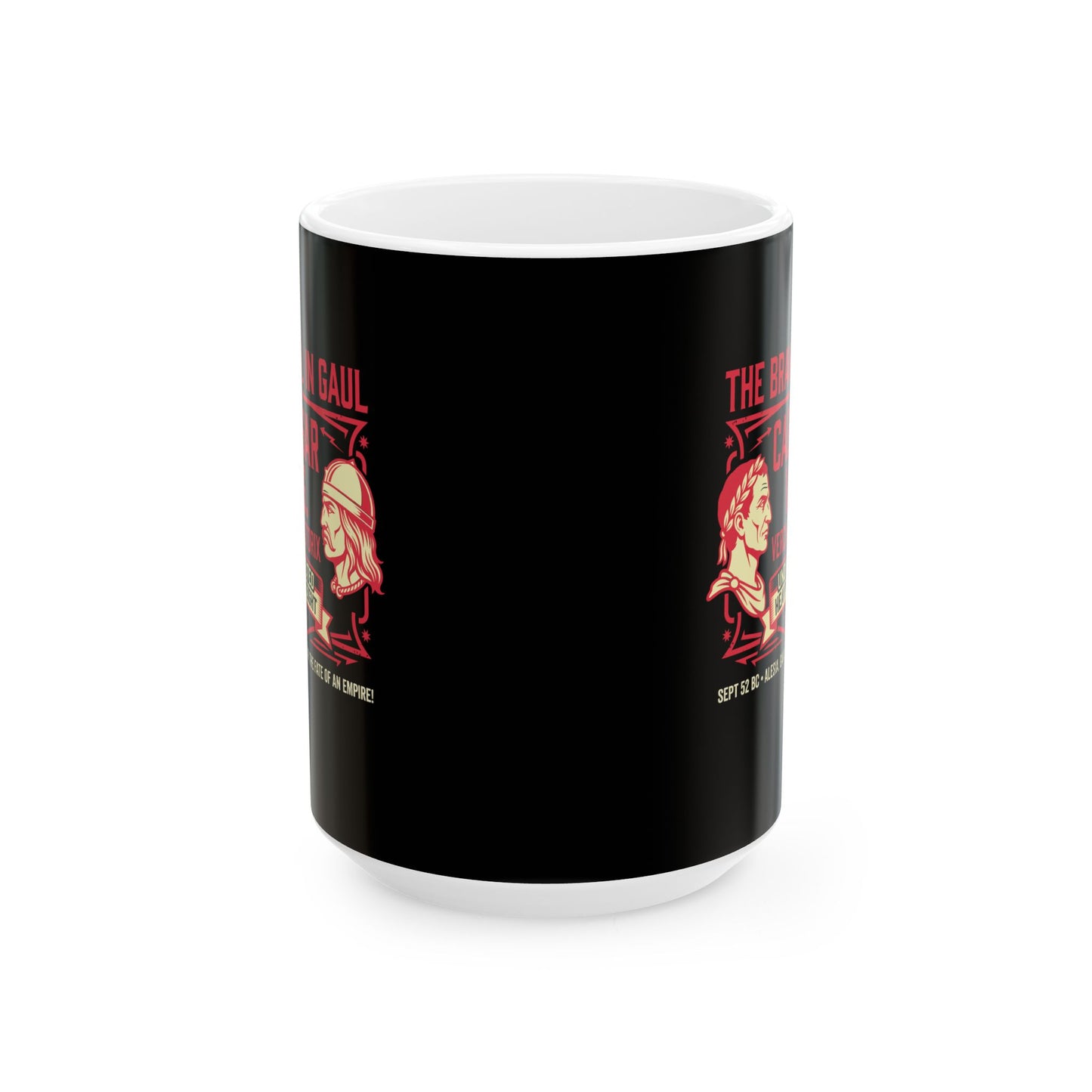 Caesar vs Vercingetorix Battle of Alesia Ceramic Mug, (11oz, 15oz)