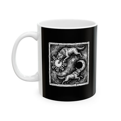 Sköll & Hati the Devourers Ceramic Mug, (11oz, 15oz)