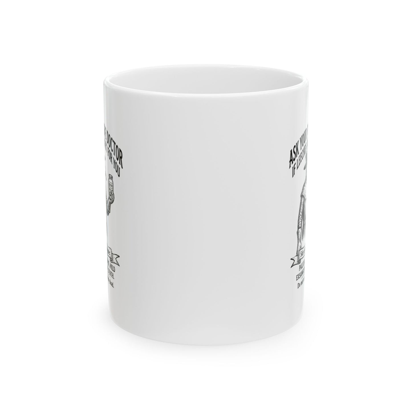 Plague Doctor Leeches Ad Ceramic Mug, (11oz, 15oz)