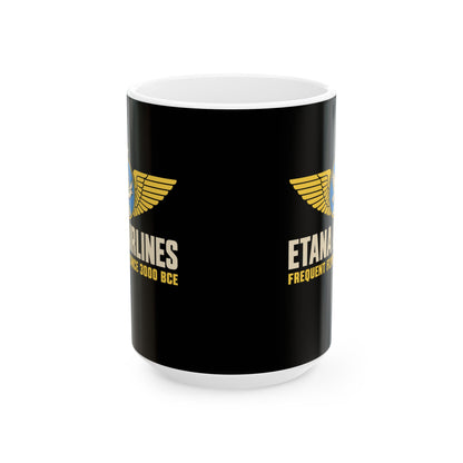 Etana Airlines The Original Red-Eye Ceramic Mug, (11oz, 15oz)