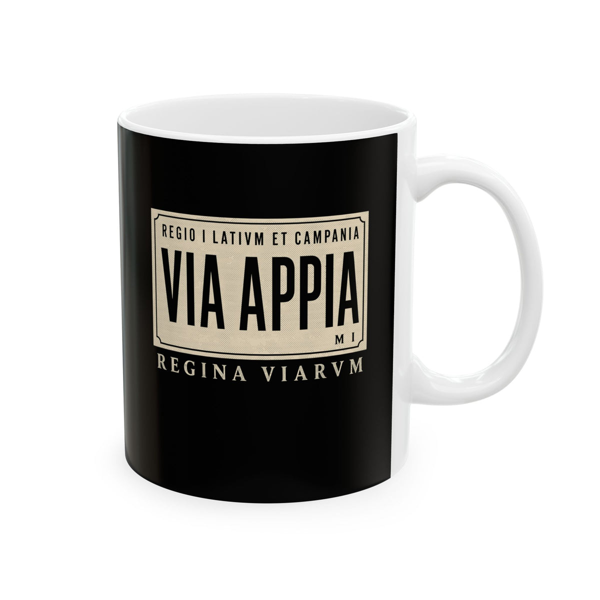 Via Appia Queen of the Roads Ceramic Mug, (11oz, 15oz)