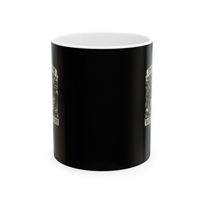Marginalia Rabbit Peace Not Option Ceramic Mug, (11oz, 15oz)