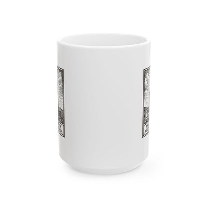Pharos Stamp Ceramic Mug, (11oz, 15oz)