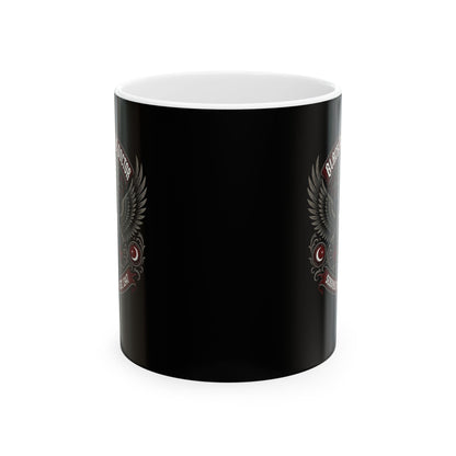 Black Plague Doctor Serving the Sick Ceramic Mug, (11oz, 15oz)