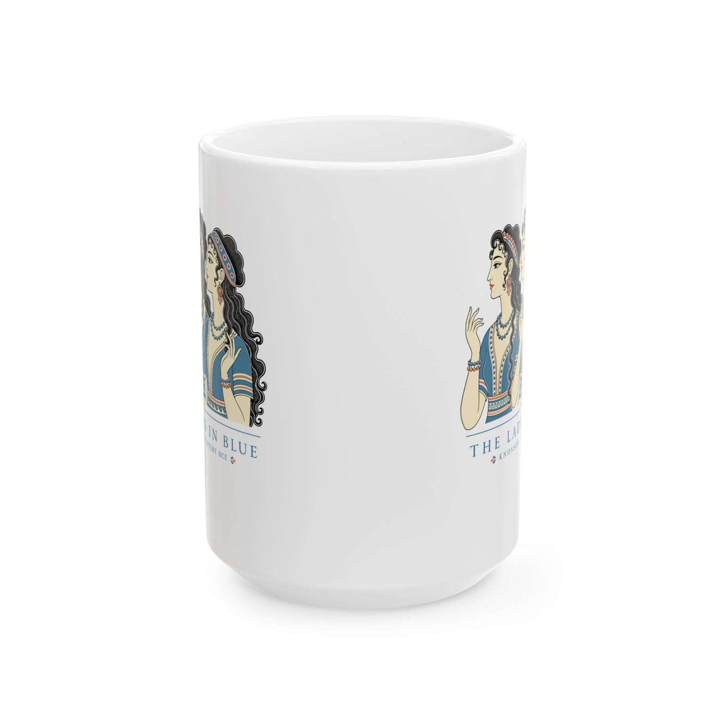 Knossos Minoan Ladies in Blue Ceramic Mug, (11oz, 15oz)