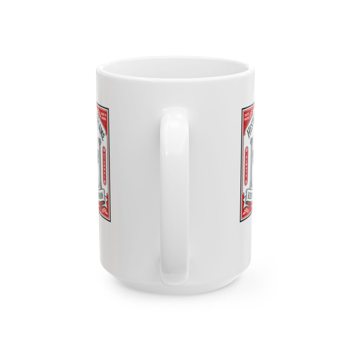 Hestia's Eternal Flame Ceramic Mug, (11oz, 15oz)