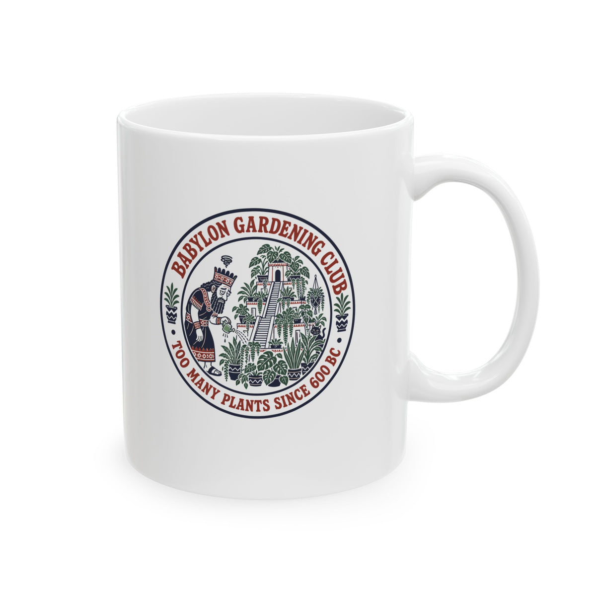 The Babylon Gardening Club Ceramic Mug, (11oz, 15oz)