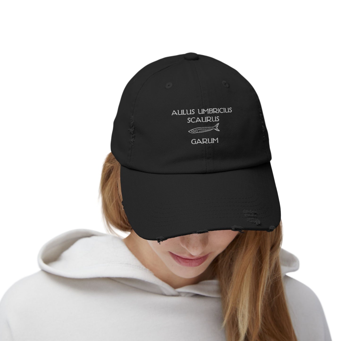 Garum Fish Sauce Unisex Distressed Cap