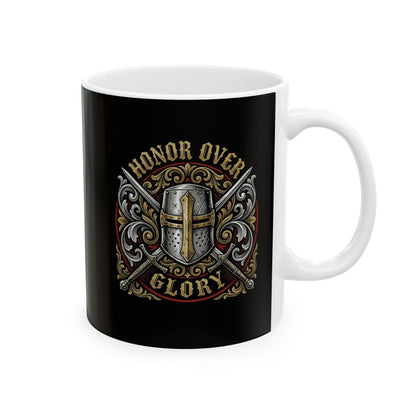 Honor Over Glory Knight Ceramic Mug, (11oz, 15oz)