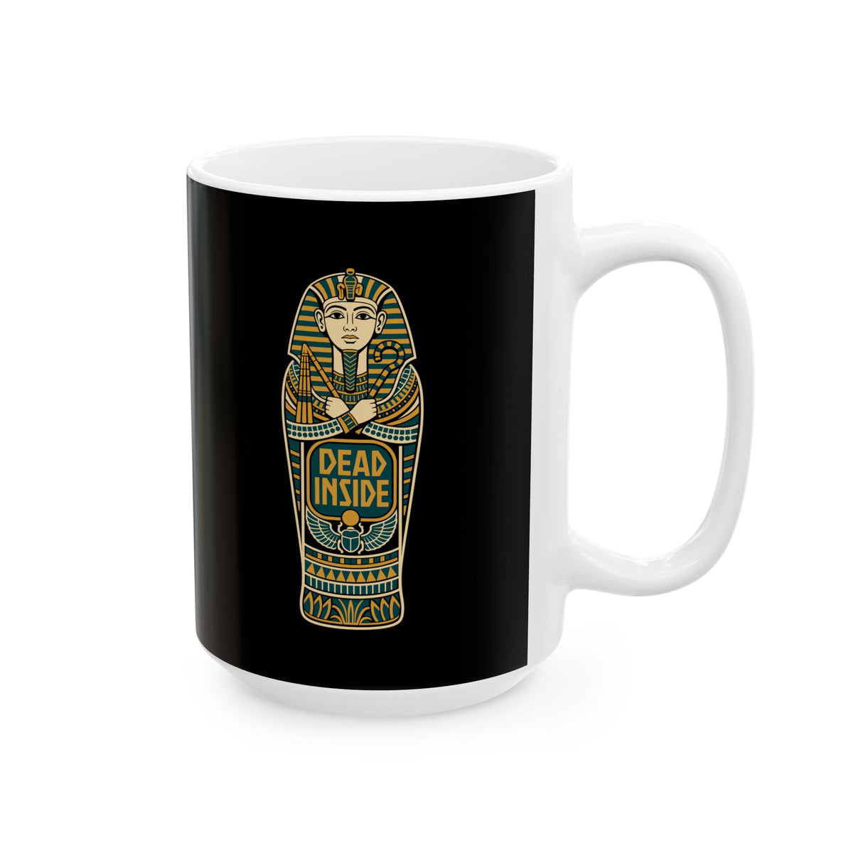 Dead Inside Sarcophagus Ceramic Mug, (11oz, 15oz)
