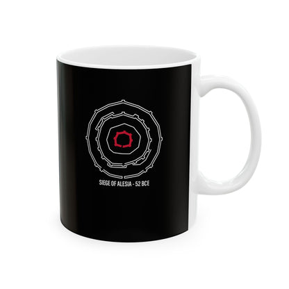 Siege of Alesia Schematic Ceramic Mug, (11oz, 15oz)