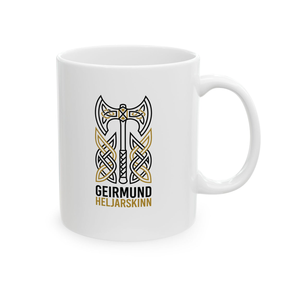 Giermund Heljarskinn The Different Viking Warrior Ceramic Mug, (11oz, 15oz)