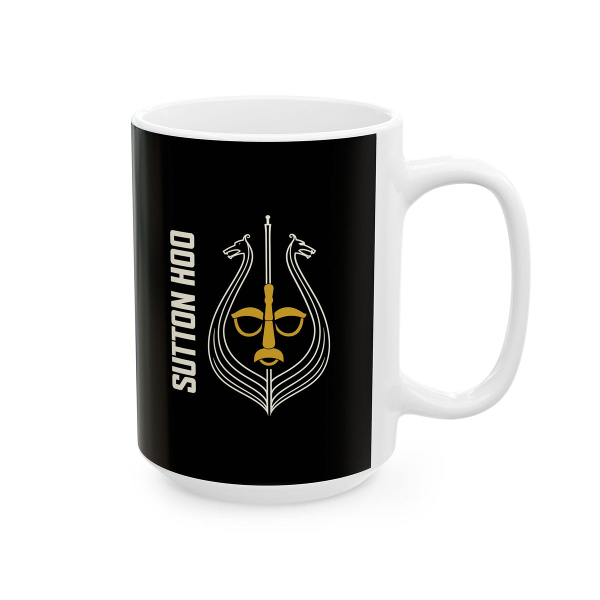 Minimalist Sutton Hoo Saxon Ceramic Mug, (11oz, 15oz)