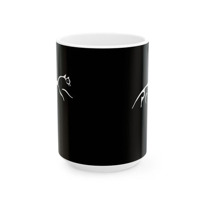 White Horse of Uffington Ceramic Mug, (11oz, 15oz)