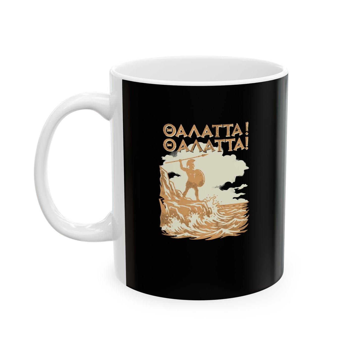 Thalatta Xenophon Roaming Ten Thousand Ceramic Mug, (11oz, 15oz)