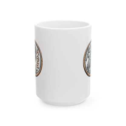 Athens Owl Coin Ceramic Mug, (11oz, 15oz)