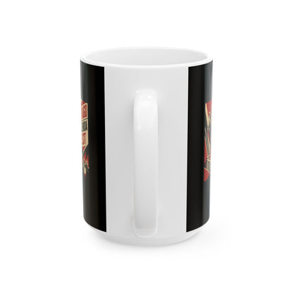 Carthago Delenda Est Propaganda Style Ceramic Mug, (11oz, 15oz)