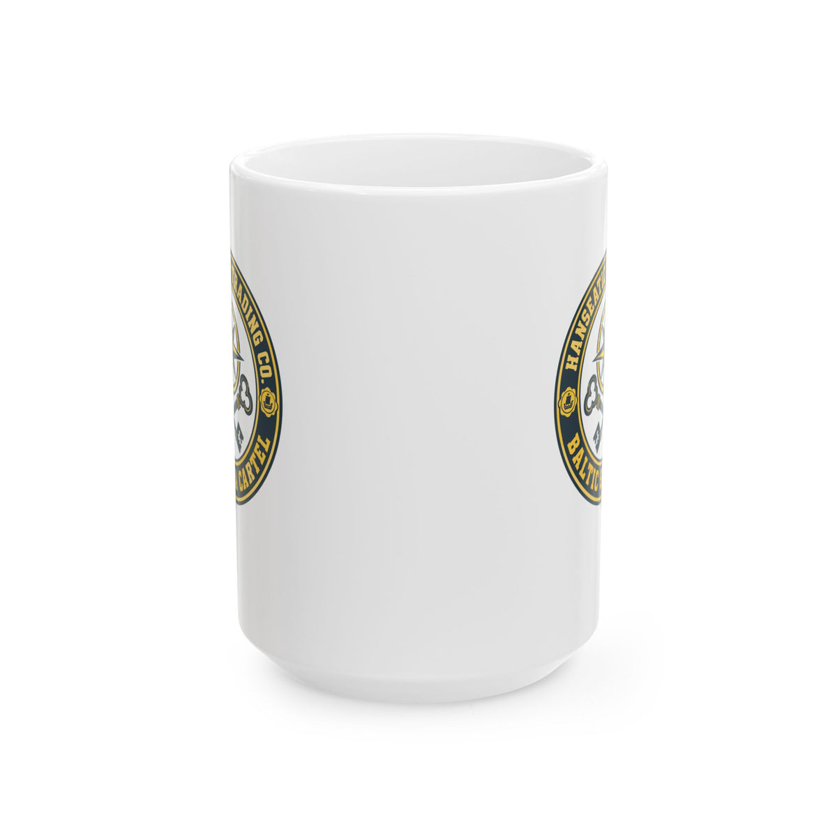 Hanseatic Trading Co Baltic Sea Cartel Ceramic Mug, (11oz, 15oz)