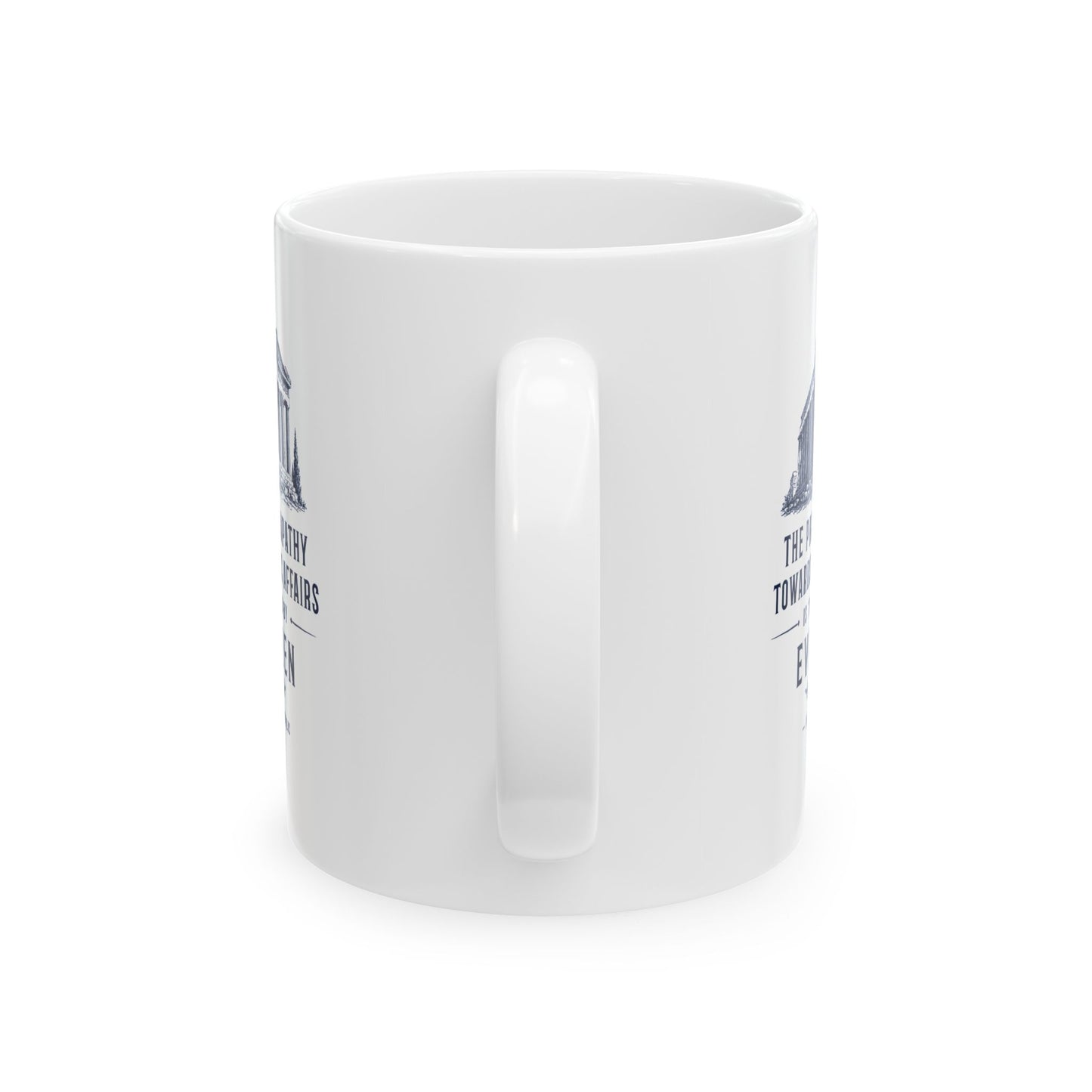 Plato Quote Price of Apathy Ceramic Mug, (11oz, 15oz)