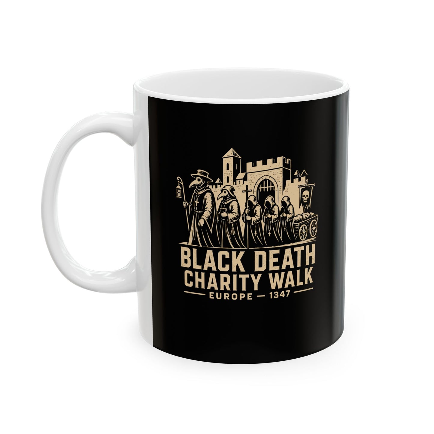 Black Death Charity Walk Ceramic Mug, (11oz, 15oz)