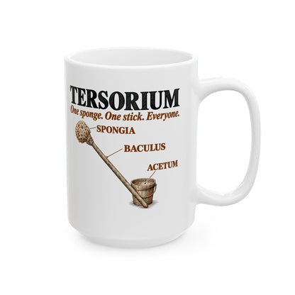 Latrine Sponge Tersorium Ceramic Mug, (11oz, 15oz)