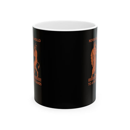 Never Challenge Apollo to a Battle of the Bands Ceramic Mug, (11oz, 15oz)