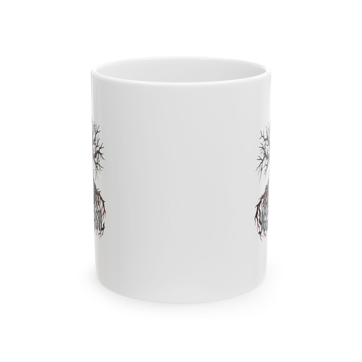 Yggdrasil Tree with Skull Ceramic Mug, (11oz, 15oz)