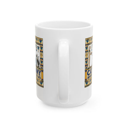 Cat Mummy Devoted Servant of the Cats Ceramic Mug, (11oz, 15oz)