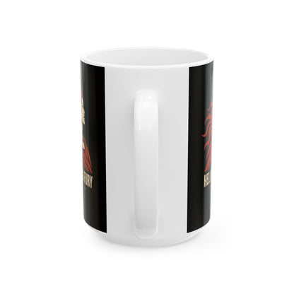 Boudica Hell Hath No Fury Flat Vector Ceramic Mug, (11oz, 15oz)