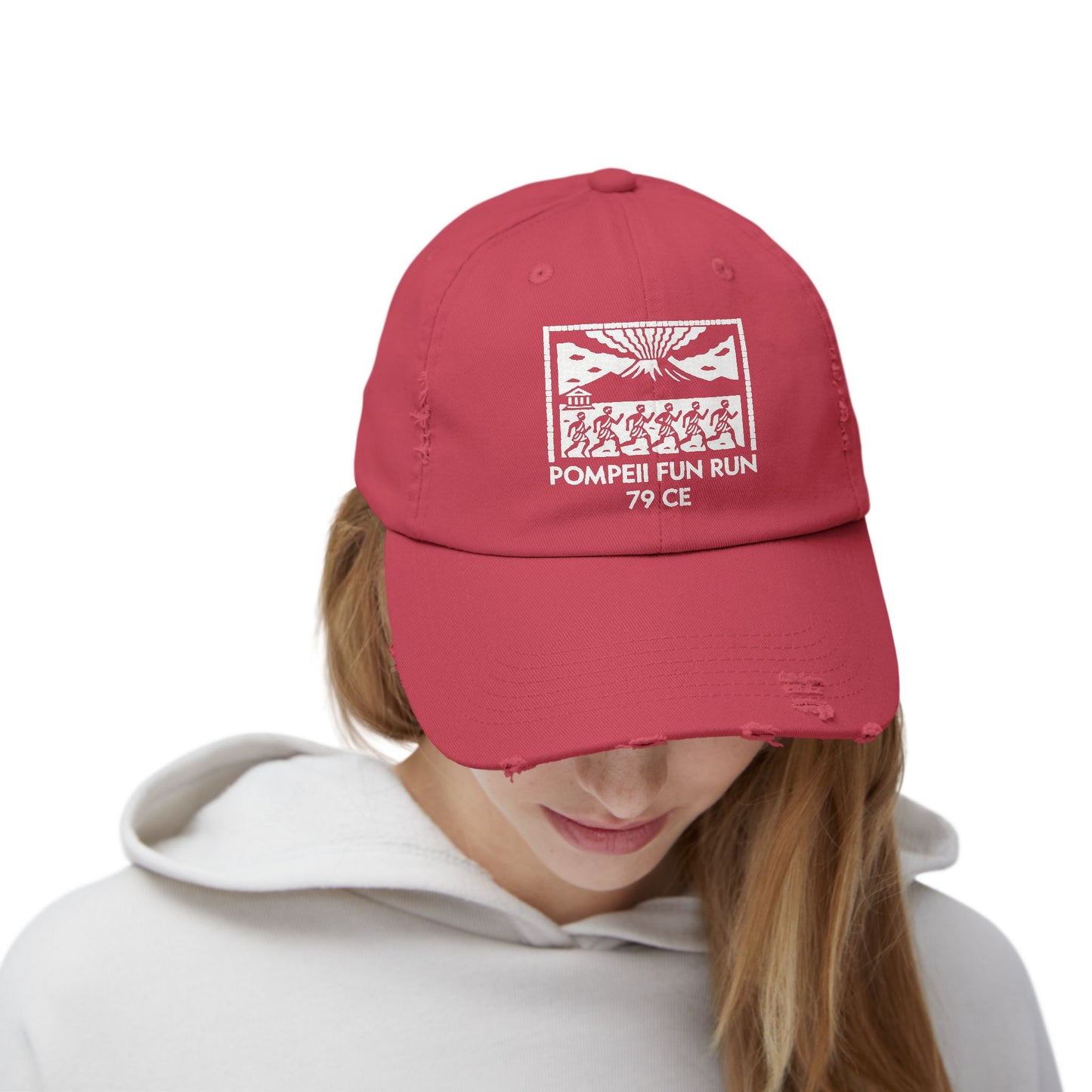 Pompeii Fun Run Mosaic Unisex Distressed Cap
