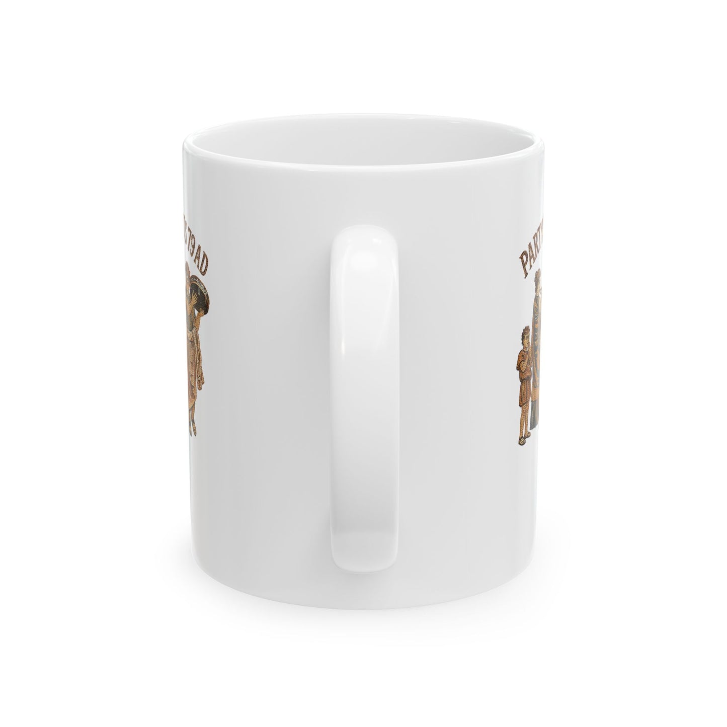 Party Like It's 79 Pompeii Mosaic Ceramic Mug, (11oz, 15oz)