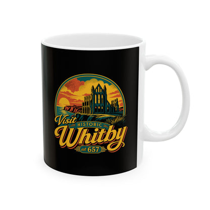 Visit Whitby Abbey Ceramic Mug, (11oz, 15oz)