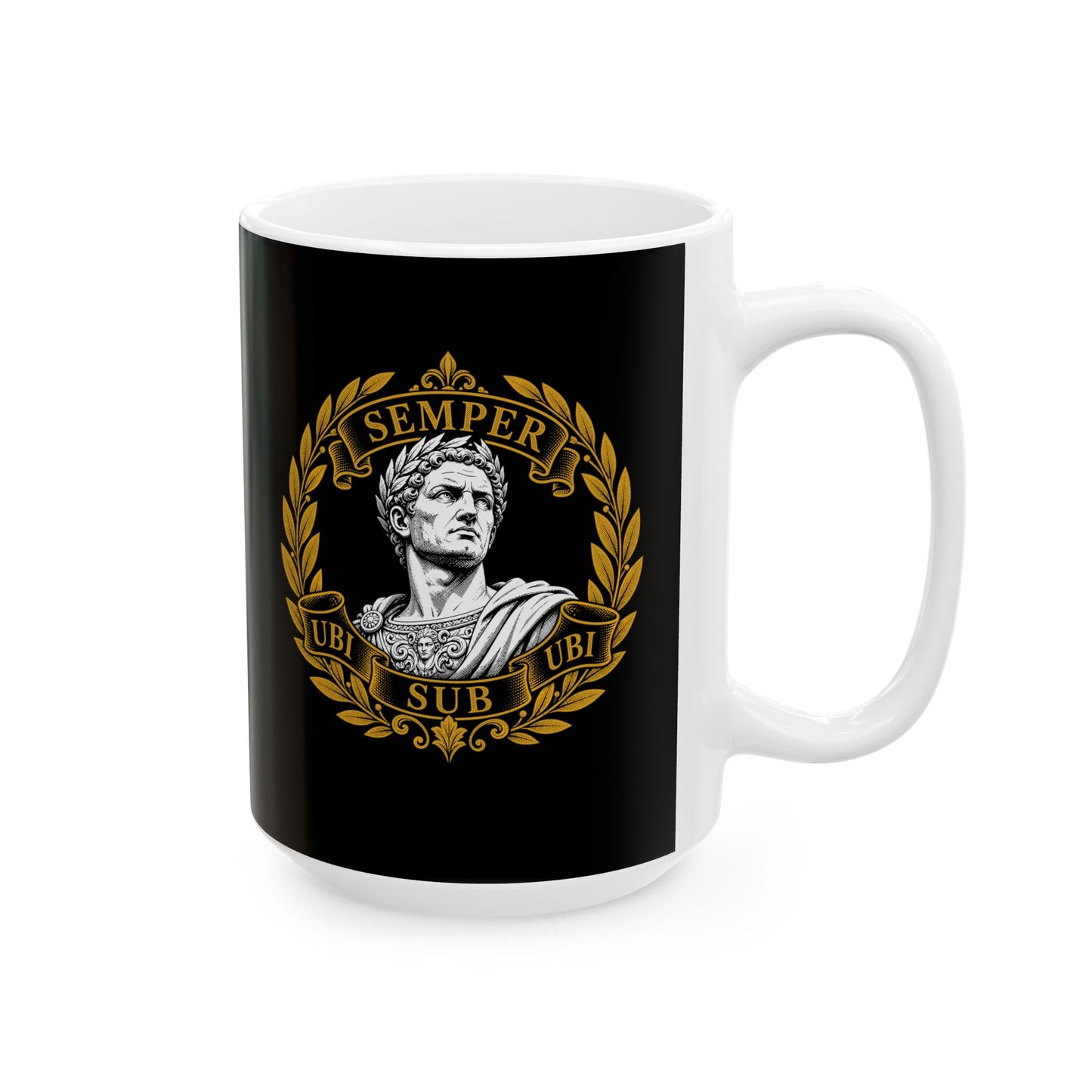 Ubi Sub Ubi Wear Underwear Statue Ceramic Mug, (11oz, 15oz)