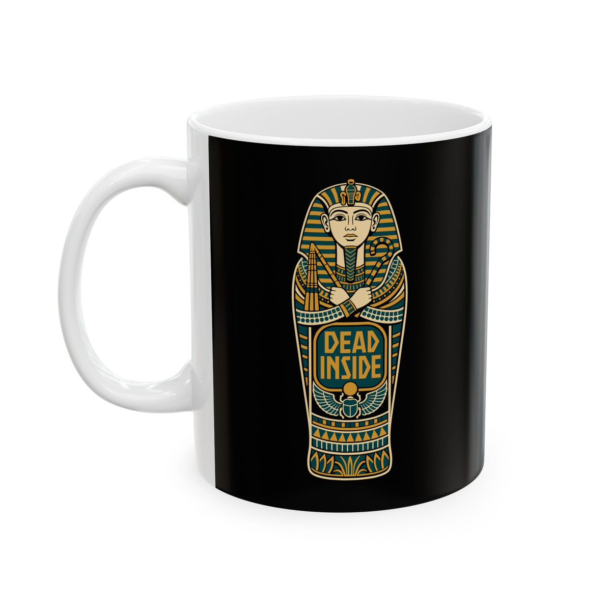 Dead Inside Sarcophagus Ceramic Mug, (11oz, 15oz)
