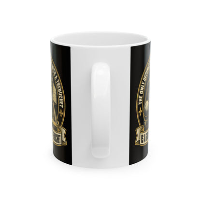 Good Guy with a Trebuchet Badge Ceramic Mug, (11oz, 15oz)