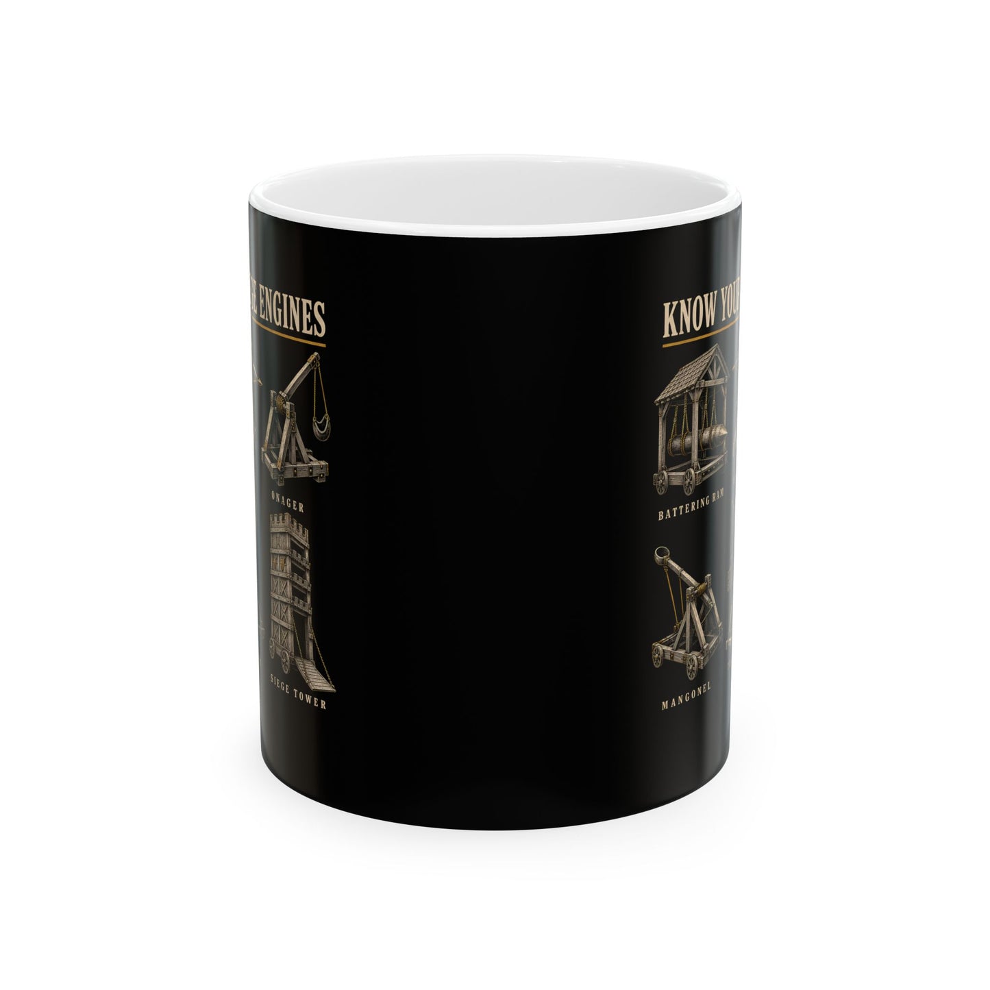 Know Your Siege Engines Ceramic Mug, (11oz, 15oz)