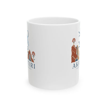 Blue Monkeys Santorini Akrotiri Ceramic Mug, (11oz, 15oz)