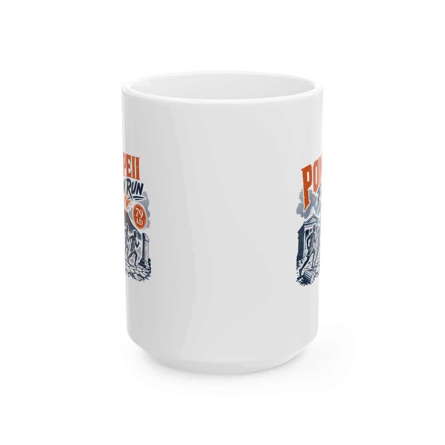 Pompeii Fun Run Poster Style Ceramic Mug, (11oz, 15oz)
