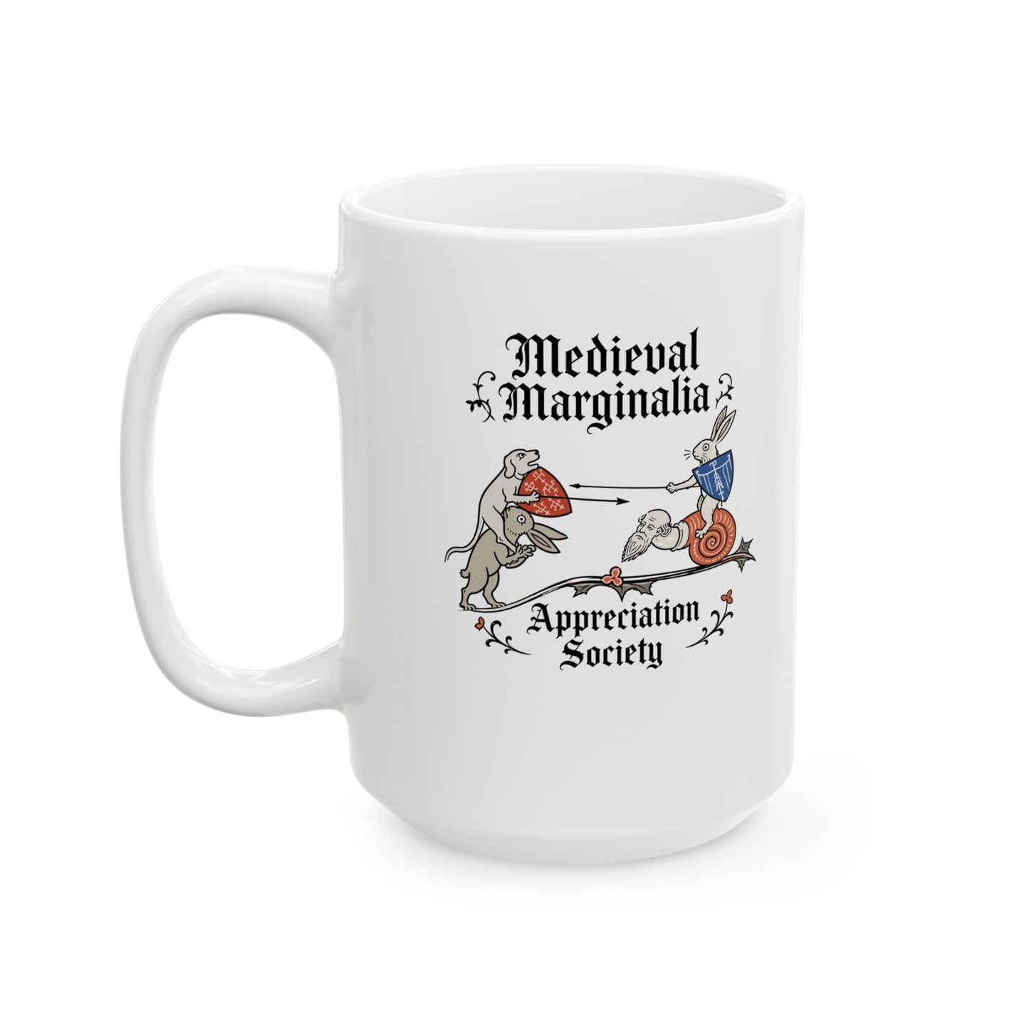 Medieval Marginalia Appreciation Society Battle Ceramic Mug, (11oz, 15oz)