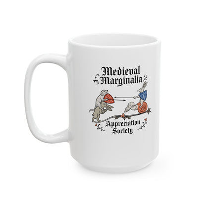 Medieval Marginalia Appreciation Society Battle Ceramic Mug, (11oz, 15oz)