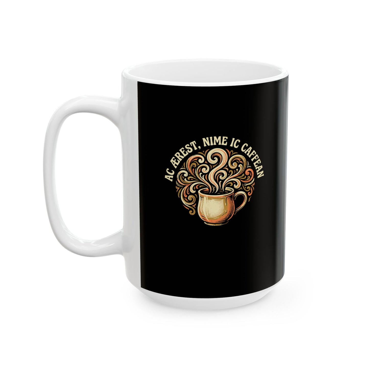 But First Coffee in Old English Ceramic Mug, (11oz, 15oz)
