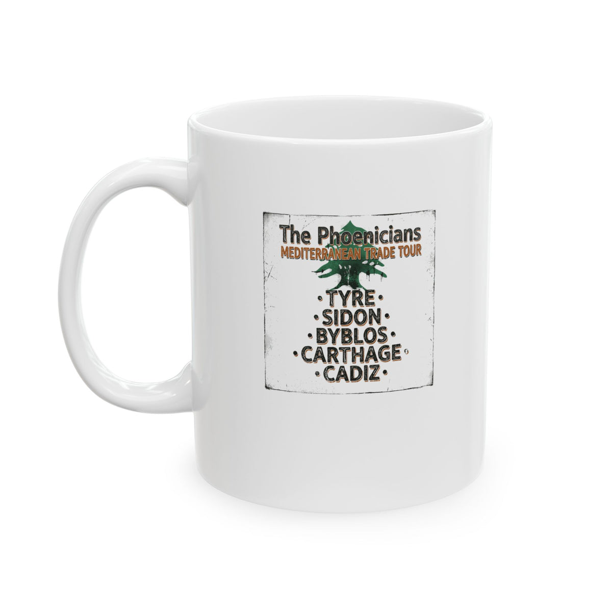 Pheonicians Mediterranean Trade Tour Ceramic Mug, (11oz, 15oz)