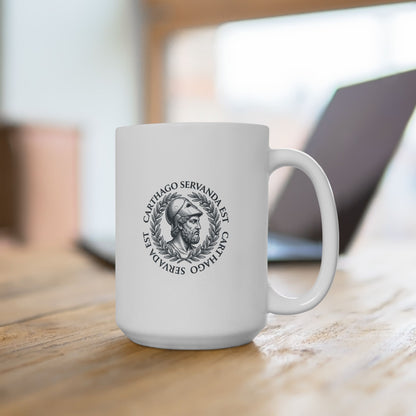 Scipio Quote Carthago Servanda Est Quote  Ceramic Mug, (11oz, 15oz)