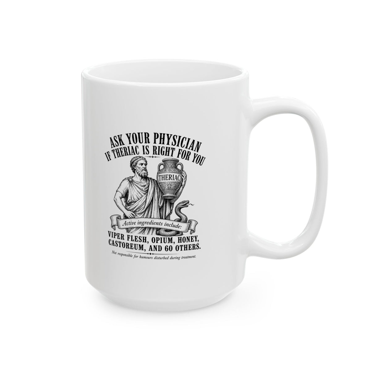 Doctor Galen Theriac Ad Ceramic Mug, (11oz, 15oz)
