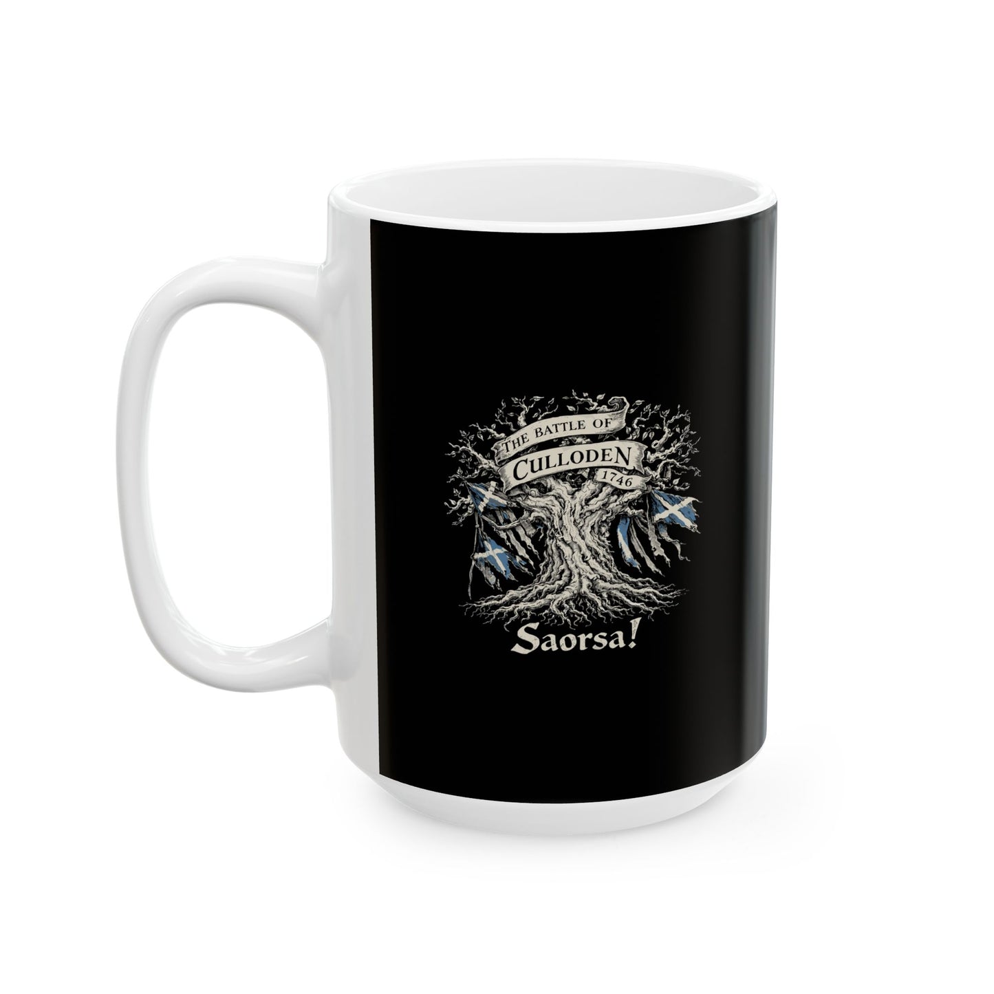 Battle of Culloden Saorsa Freedom Ceramic Mug, (11oz, 15oz)
