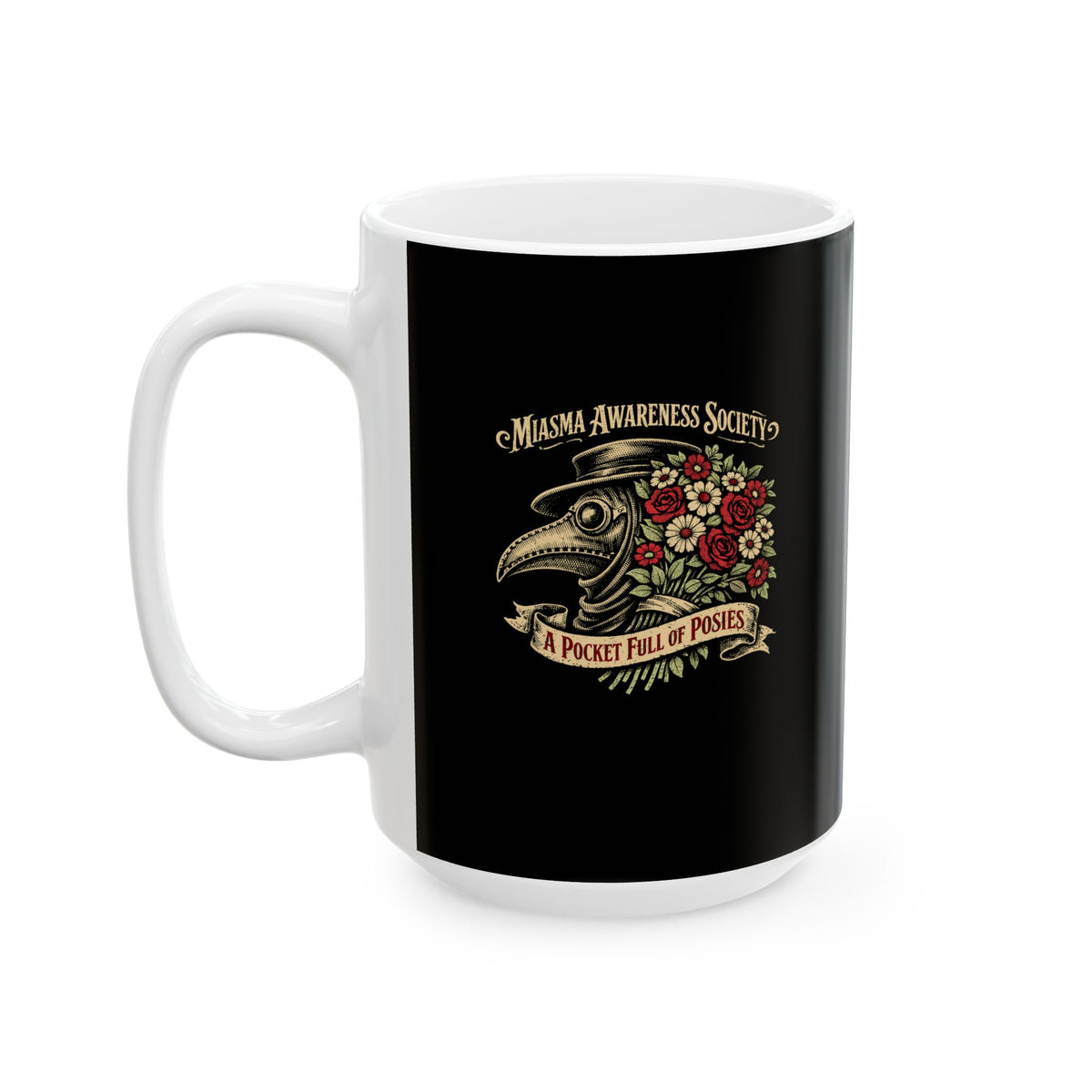 Miasma Pocket Full of Posies Ceramic Mug, (11oz, 15oz)