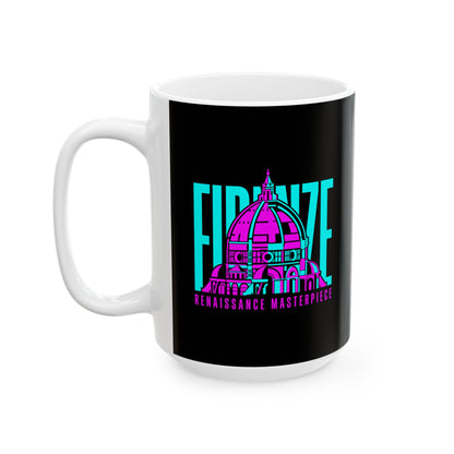 Brunelleschi's Dome Firenze Masterpiece Ceramic Mug, (11oz, 15oz)