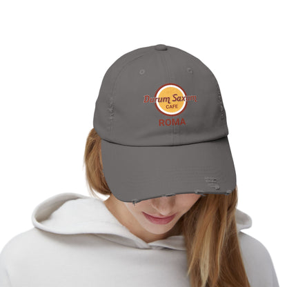 Hard Rock Cafe Roma in Latin  Unisex Distressed Cap